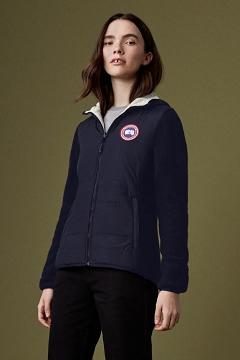Ropa Canada Goose Mujer Mexico - Capilano Reversible Forro Polar Azul Marino PA0263415